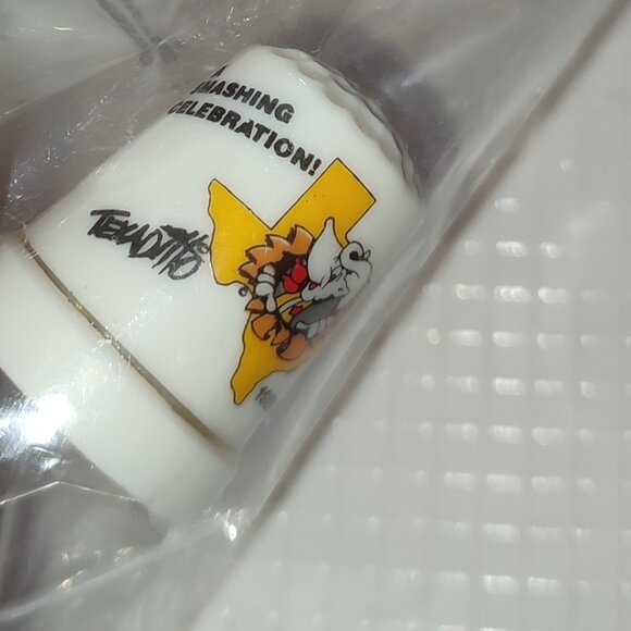Thimble Texas Outline 1986 Porcelain America USA Collectible Vintage Sewing Old - Picture 2 of 7